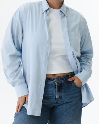 Light Blue Micro-stripe Button Down Shirt