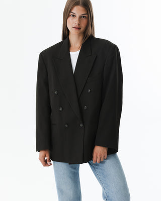 Oversized Double-Breasted Blazer