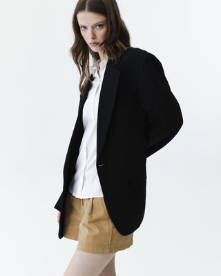 Timeless Black Pinstripe Blazer