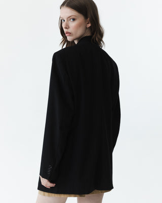 Timeless Black Pinstripe Blazer