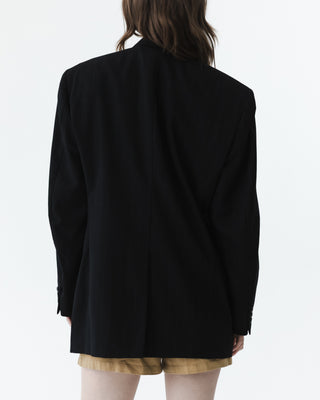 Timeless Black Pinstripe Blazer