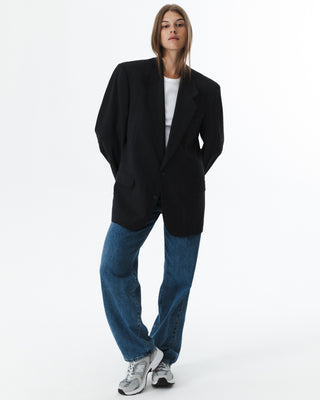 Vintage Oversized Blazer Dark Gray