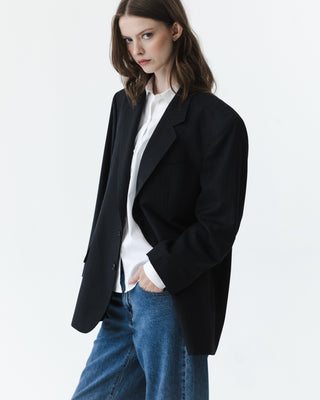 Dark Gray Pinstripe Blazer