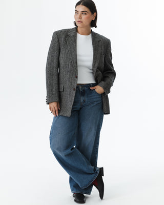 Vintage Grandpa Style Tweed Blazer