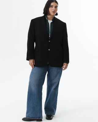 Vintage Oversized Black Blazer