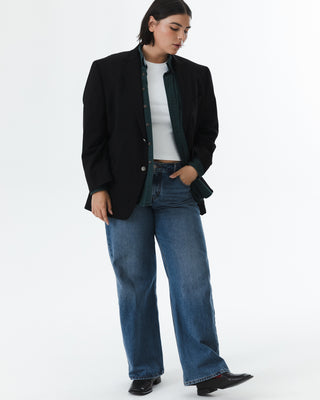 Vintage Oversized Black Blazer