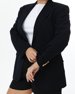 Vintage Classic Style Blazer Navy