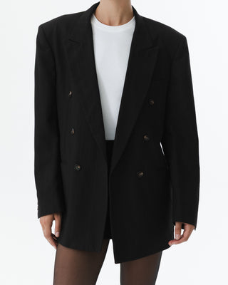 Brown Vintage Double-Breasted Blazer
