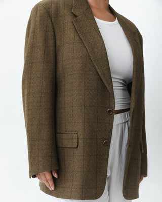Vintage Oversized Plaid Blazer
