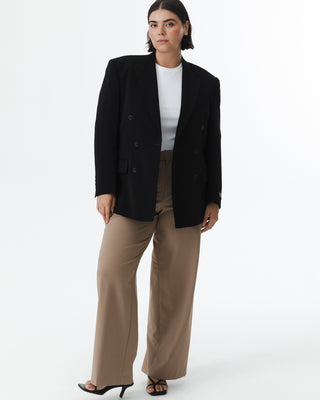 Vintage Double-Breasted Blazer Black