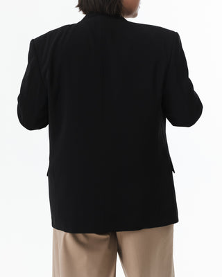 Vintage Double-Breasted Blazer Black