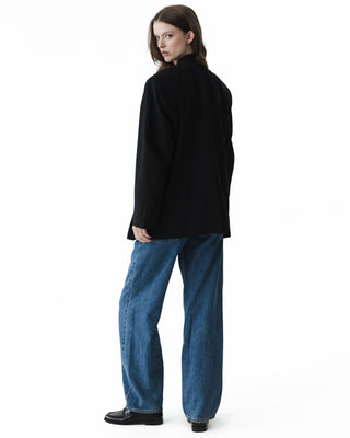 Vintage Dark Gray Pinstripe Blazer