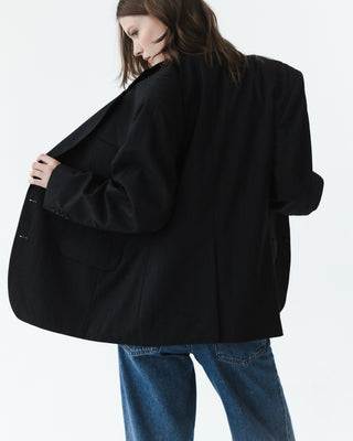 Vintage Dark Gray Pinstripe Blazer