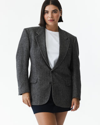 Gray Camel Hair Blazer