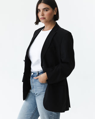 Vintage Black 2-Button Blazer