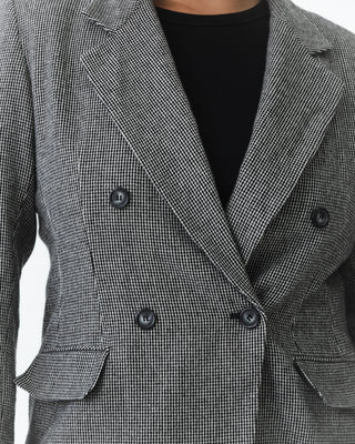 Black & White Micro-plaid Blazer