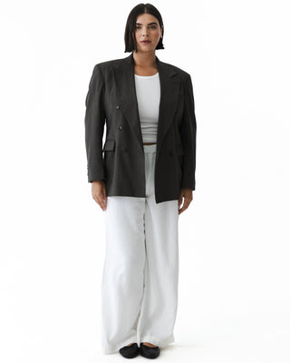 Vintage Dark Gray and Black Blazer