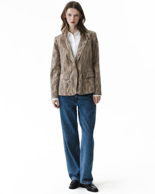 Vintage Reptile Print Blazer