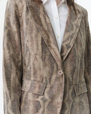 Vintage Reptile Print Blazer
