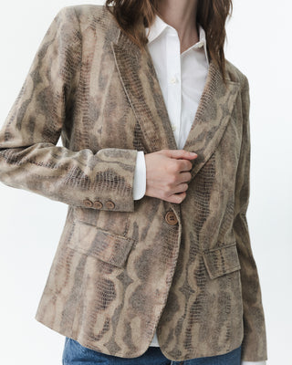 Vintage Reptile Print Blazer