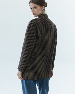 Relaxed Plaid Blazer in Multi Color