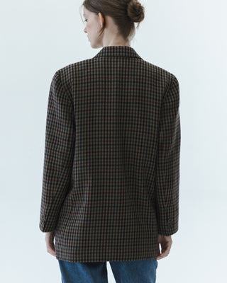 Relaxed Plaid Blazer in Multi Color