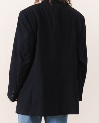 Dark Navy Wool Blazer