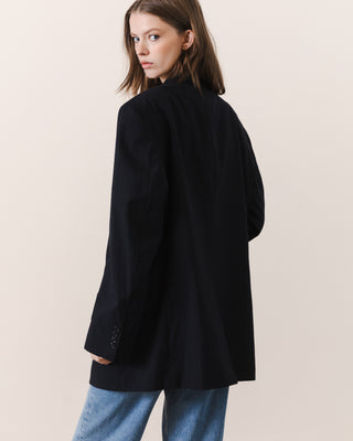 Dark Navy Wool Blazer
