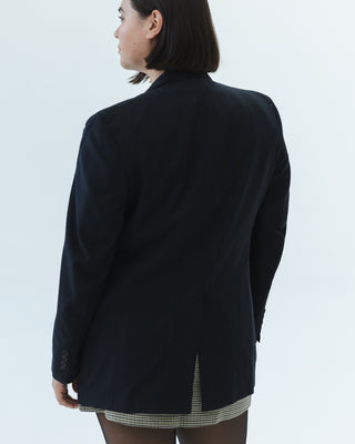 Plaid Blazer in Almost Black