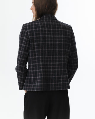 Vintage Plaid Fitted Blazer