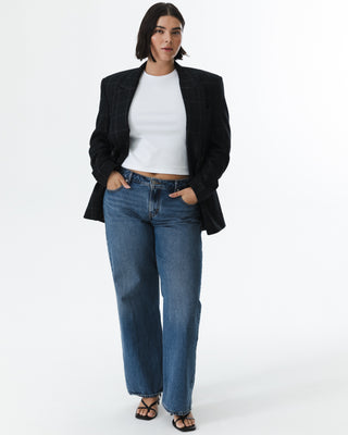 Vintage Soft Wool Plaid Blazer