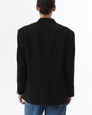 Vintage Pinstripe Blazer Brown