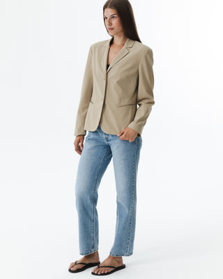 Vintage Tan Fitted Blazer
