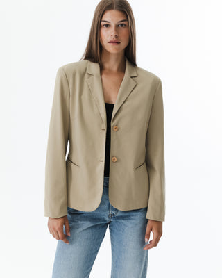 Vintage Tan Fitted Blazer
