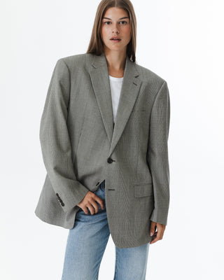 Vintage Neutral Oversized Blazer