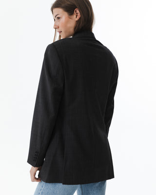 Dark Gray Relaxed Style Blazer