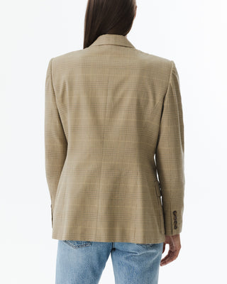 Vintage Classic Plaid Blazer Jacket