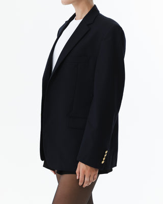 Vintage Navy Blazer with Gold Buttons