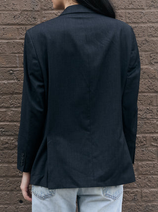Vintage Classic Blazer in Dark Gray