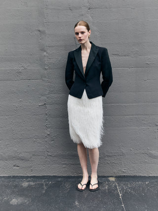 Vintage Fitted Tuxedo Style Blazer