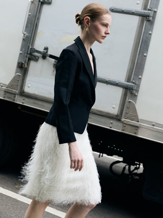 Vintage Fitted Tuxedo Style Blazer
