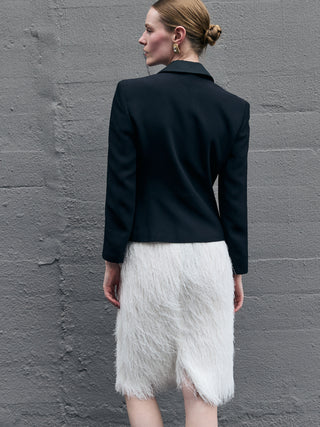 Vintage Fitted Tuxedo Style Blazer