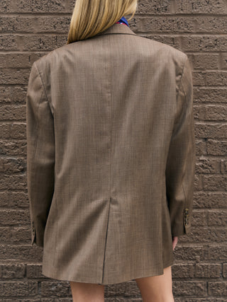 Vintage Oversized Blazer in Camel