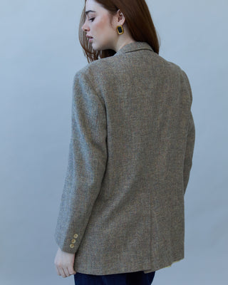 Vintage Blazer in Speckled Gray-Tan