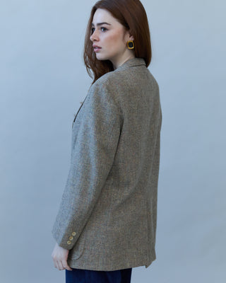 Vintage Blazer in Speckled Gray-Tan