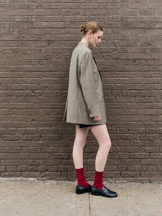 Vintage Oversized Blazer in Taupe