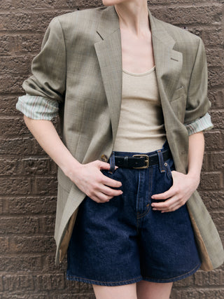 Vintage Oversized Blazer in Taupe