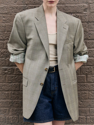 Vintage Oversized Blazer in Taupe