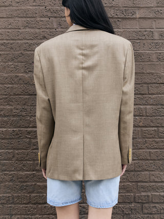 Classic Oversized Blazer in Beige