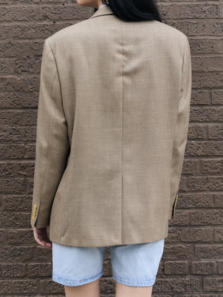 Classic Oversized Blazer in Beige